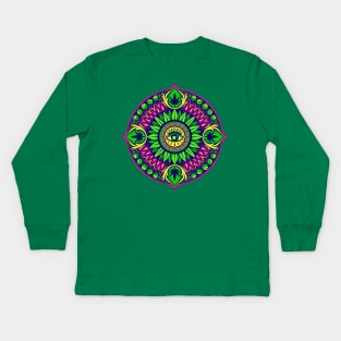 Pot Mandala Kids Long Sleeve T-Shirt